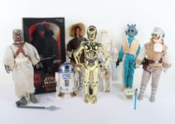 Seven Star Wars Collector Series loose 12 Inch Dolls 1996-97 Kenner and Darth Maul boxed Hasbro, 