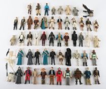 Vintage Star Wars Action Figures 1977-1983 including some original accessories, 