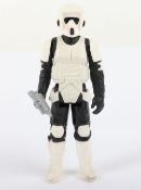 Scarce Vintage Star Wars Lili Ledy Short Nose Mouth Biker Scout action figure, Some play wear,