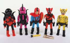 Vintage Airgam Comics Super Stars Super fantastics Super Diabolics Action Figures,
