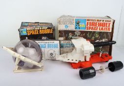 Two Vintage Major Matt Mason Vehicles Boxed by Mattel, 