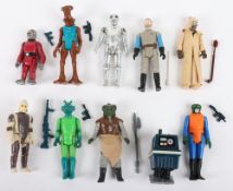 Vintage Star Wars Ten loose action figures Kenner,