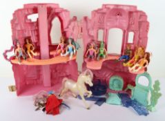 Vintage Princess of Power Crystal Castle Playset with action figures and accessories Mattel 1984, 