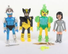 Vintage Airgam Comics Super Stars Super fantastics Super Diabolics Action Figures, 
