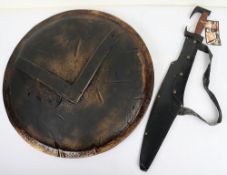 King Leonidas Spartan Shield and Sword replicas from the film 300,