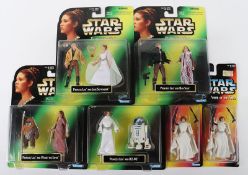 Star Wars Power of the Force Princess Leia Collection of Mint Carded Action Figures Kenner, 