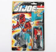 Vintage Scarce G.I. Joe Astro Viper action figure carded sealed, with Free Micro figure, Hasbro 1988