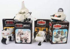 Four Vintage Star Wars mini rigs Two boxed, Two loose, Palitoy, Kenner, 
