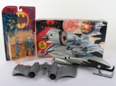 Batman and Robin Jet Blade Vehicle boxed 1997 and Batman Special Legends Edition The Riddler action 