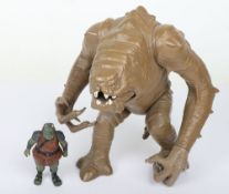 Vintage Star Wars loose Rancor Monster and Gammorean Guard action figures, 