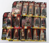 Twenty Two Star Wars Episode One The Phantom Menace carded action figures Hasbro 1999.