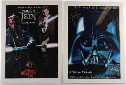 Two Framed Star Wars Original signed posters, 