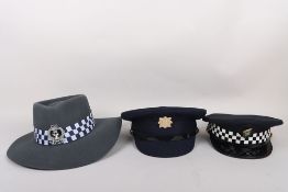 Foreign Police Helmets and Caps
