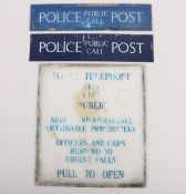 Police Telephone Post Signs