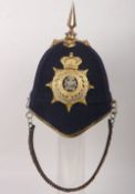 Victorian Manchester Regiment Officers Home Service Helmet