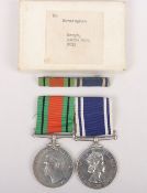 A Second World War and later Police long service pair of medals to a Policewoman