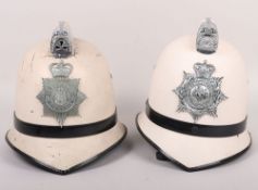 Brighton and Southend-on-Sea White Police Helmets