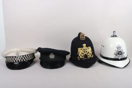 British Obsolete City of London and Isle of Man Police Helmets