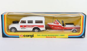 Corgi German issue Set 33 DLRG Landrover Rescue Set