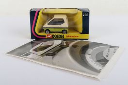 Corgi 288 Minissima  ‘Park It In Your Pocket  with black & white publicity photo.