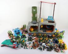 Vintage Teenage Mutant Ninja Turtles action figures, cardbacks, vehicles, weapons, accessories Playm
