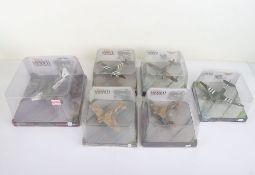 Six Corgi WWII Legends Series Aircraft,