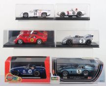 Six various boxed slot cars,