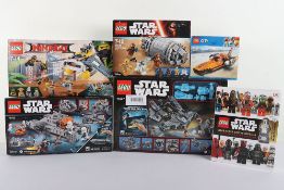 Six Retired Lego Star Wars City sets sealed boxed.