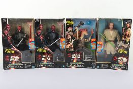 Four Star Wars Episode 1 12 inch Action Figures Dolls Electronic Talking boxed 1999-2000.