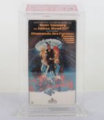Graded by Beckett VHS Tape Diamonds are Forever 1971.