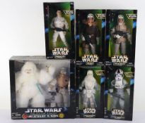 Four Star Wars 12 inch Action Figures Dolls boxed Action Collection Collector Series 1998 Kenner.