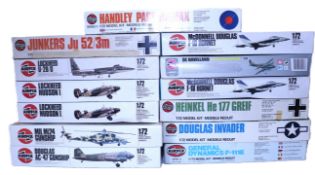 Collection of forty Airfix 1:72 scale plastic model Aircraft kits,