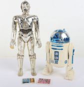Two Vintage Star Wars 12 inch Action Figures Dolls loose Kenner 1978.