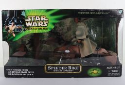 Star Wars The Power of the Force Action Collection 12 inch Action Figure Doll Speeder Bike with Luke