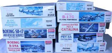 Nine Academy Minicraft 1:72 scale plastic model Aircraft kits,