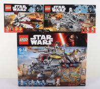 Three Retired Lego Star Wars sealed boxed.
