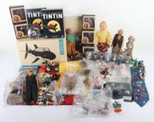 Large Quantity of TinTin Toys and Ephemera.