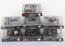 Seven Corgi 1:72 scale WWII Legends Series Aircraft,