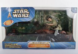 Star Wars Return of the Jedi 12 inch Action Figure Doll Princess Leia on Speeder Bike Endor Forest C