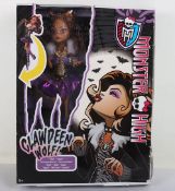 Monster High Clawdeen I Howl Ghouls Alive 2012 New in Box Doll Mattel.