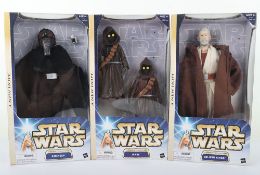Three Star Wars Original Trilogy A New Hope 12 inch Action Figures Dolls boxed Hasbro,