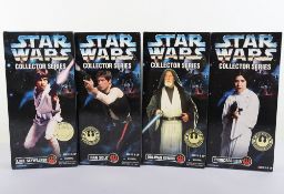 Four Star Wars Collector Series 12 inch Action Figures Dolls Boxed sets Hasbro 1998.