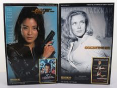 Two James Bond Sideshow Bond Girls 12 inch Action Figures Dolls Boxed.