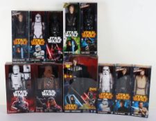 Ten Modern Star Wars Titans 12 inch Action Figures Dolls Boxed Hasbro.