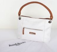 Russell & Bromley White & Tan Handbag