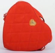 Vintage Red Heart-Shaped Escada Shoulder Bag