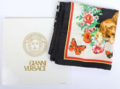 Vintage Gianni Versace silk scarf from Fall/Winter 1996/97