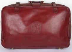 Cartier Red Leather Suitcase