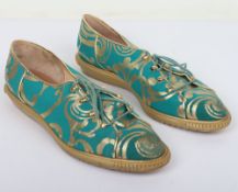 Charles Jourdan lace up espadrilles and clutch bag - UK Size 7/EU 40