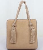 Escada Beige Tassel Minibag